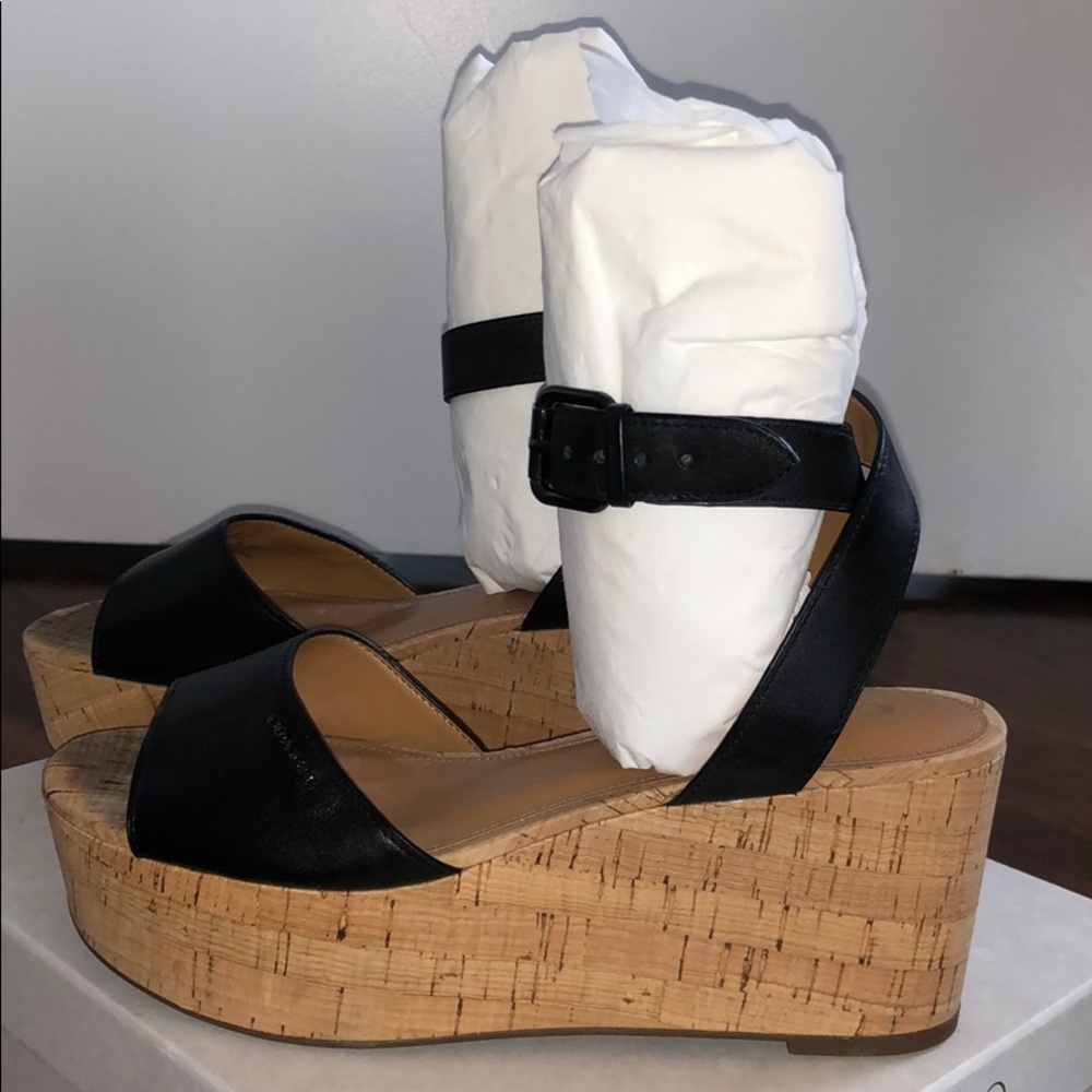Coach Becka Platform Wedge Sandals